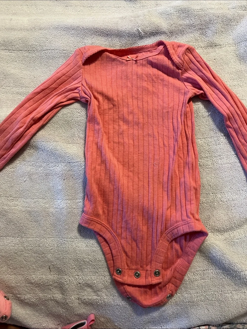 Girls' Pink & Blush Long-Sleeve Tops and Romper Set